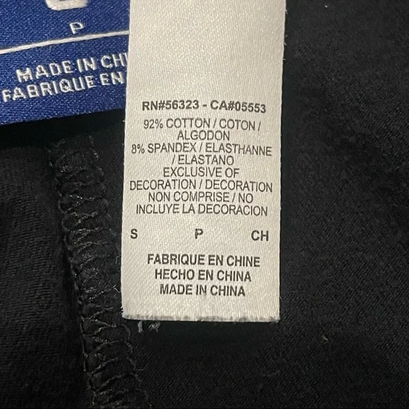 NIKE Just Do It Cropped Athletic Activewear Black Leggings Size S - Picture 8 of 9